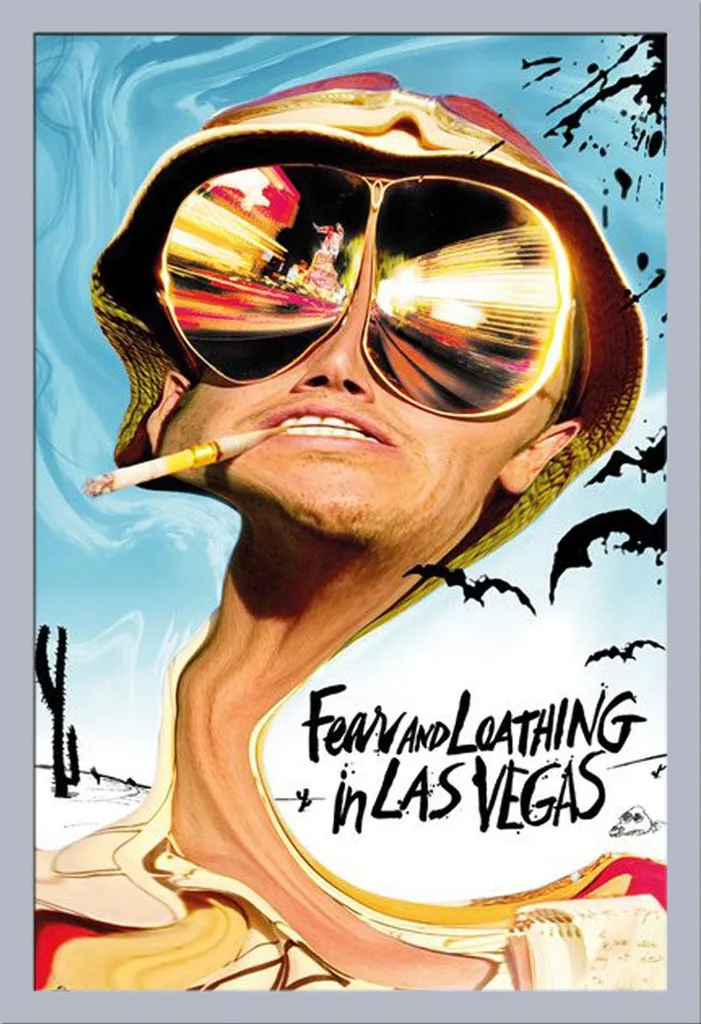 Poster Paura e Delirio a Las Vegas con Cornice Argento Shinsuke Maxi