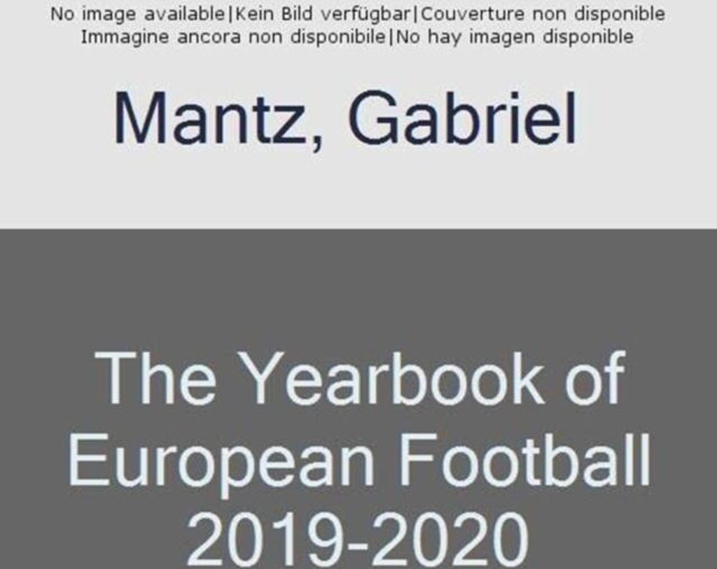 Yearbook Of European Football 2019-2020 – Lingua: Inglese