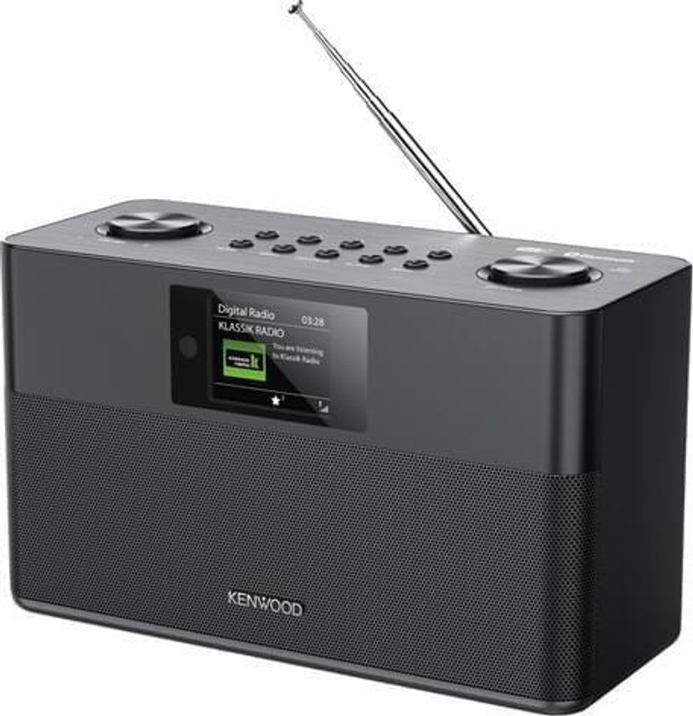 Kenwood CR-ST80DAB-B schwarz | Stereo Kompaktradio mit DAB+ und Bluetooth Audiostreaming