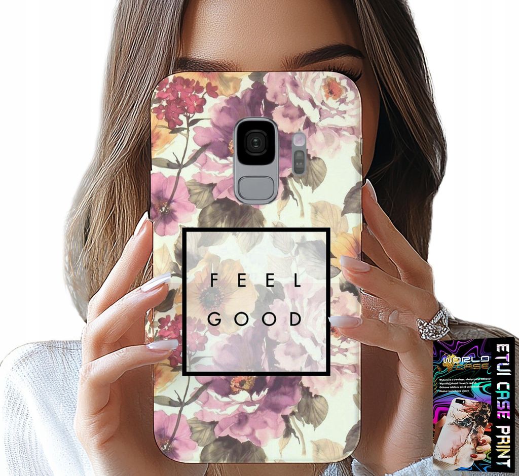 Hülle Für Samsung Galaxy S9 - Blumenmuster, Modische Damen + Folie