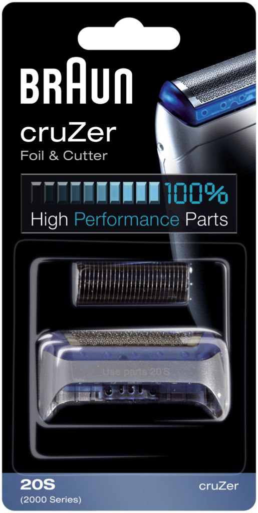 Braun CruZer 20S, Hlava, 1 hlava/hlavy, Modrá, Stříbrná, Obrázek produktu 