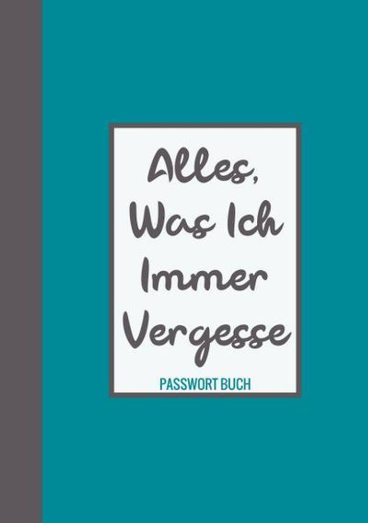 Passwort Buch - Alles, was ich immer vergesse Produktbild 