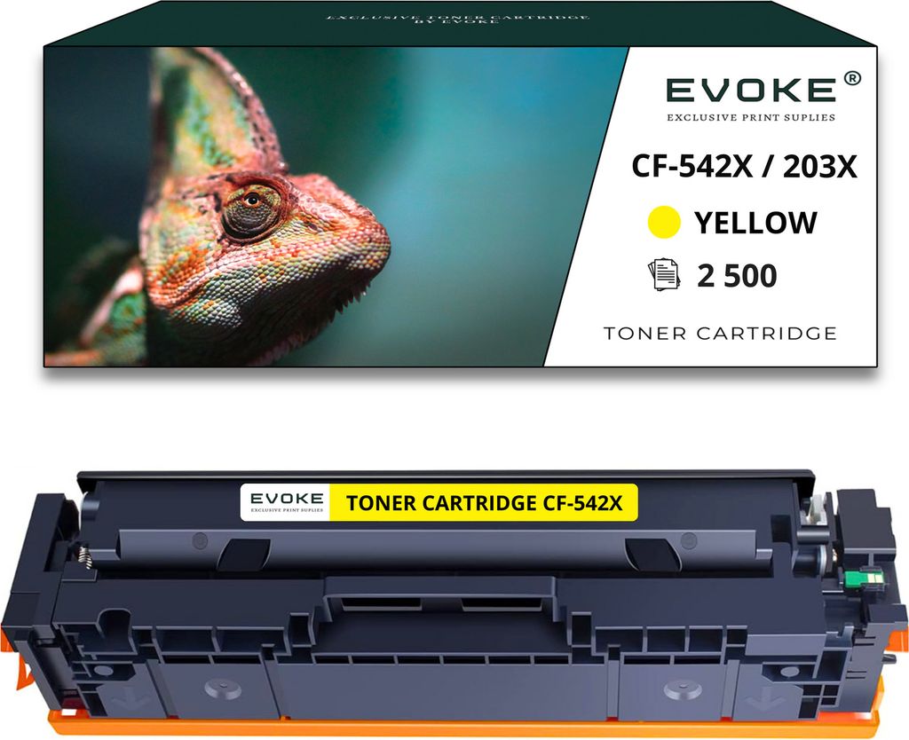 Toner für HP / Canon CF542X / CRG054Y-CF542X/CRG054Y CF542X / CRG054Y Gelb (yellow) | Ersatz für Color LaserJet Pro M254nw M280nw M281fw