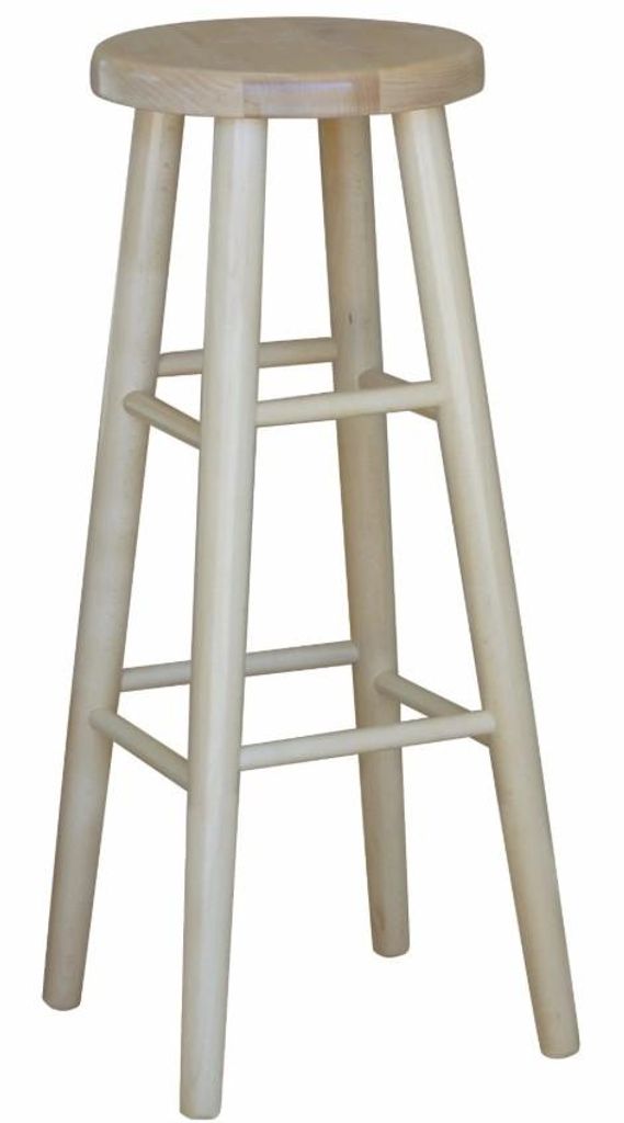 Barhocker aus Buchenholz 82 cm – Massiv Holzstuhl für Gastro Restaurant Bistro – Neu - Lackiert