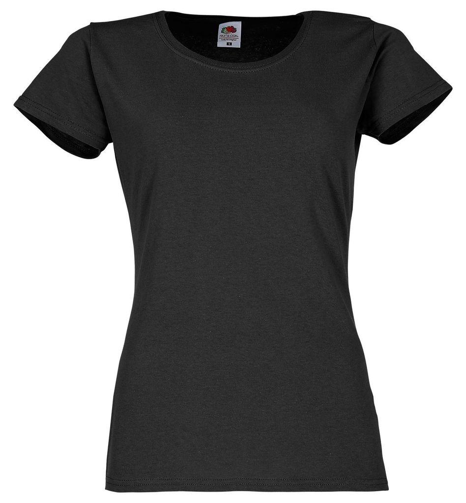 Fruit of the Loom Ladies Original T-Shirt Farbe: schwarz Produktbild 