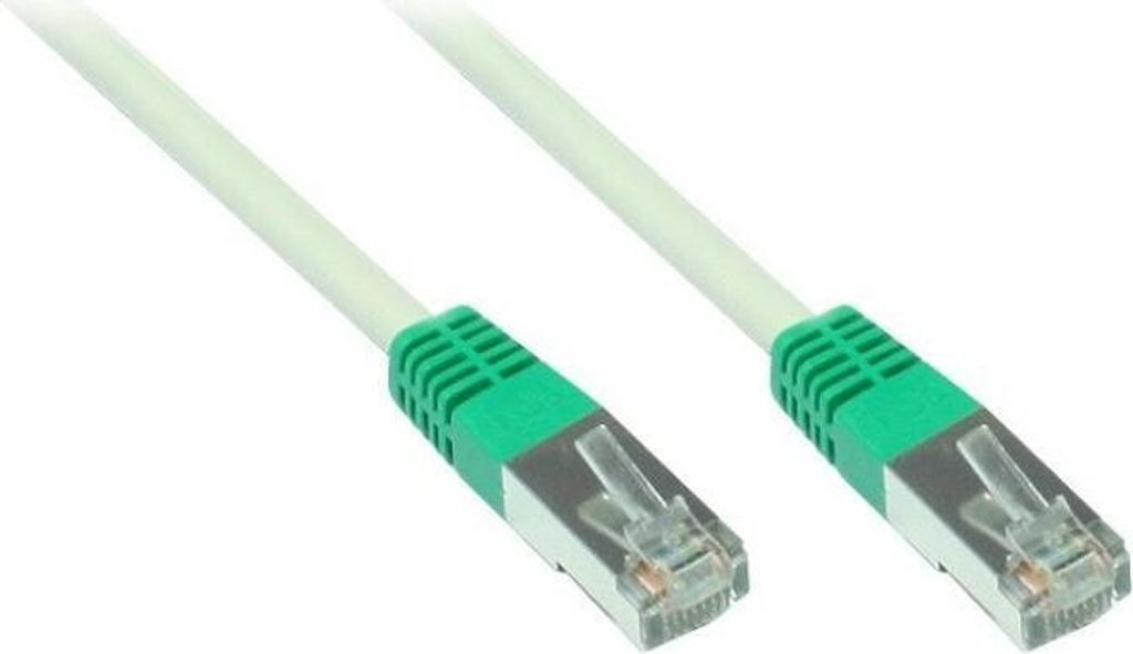 Patchkabel Cat. 5e 10 m F/UTP crossover grau geschirmt
