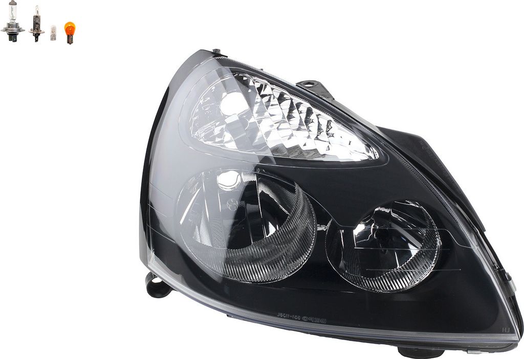 Johns, Scheinwerfer Halogen passend für Renault Clio BB BC CB 01-05 Rechts Leuchtmittel 7701051770 260108120R 7701054063