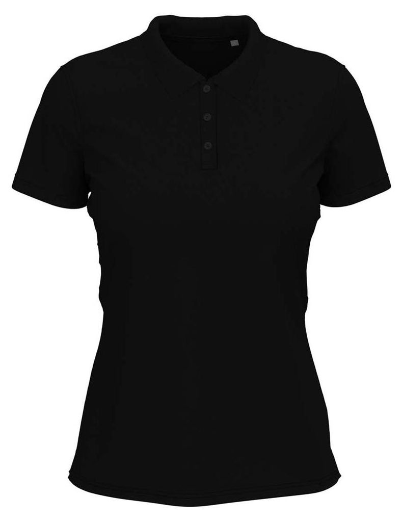 Stedman - Poloshirt für Damen, Stretch LT4087 (XS) (Schwarzer Opal)