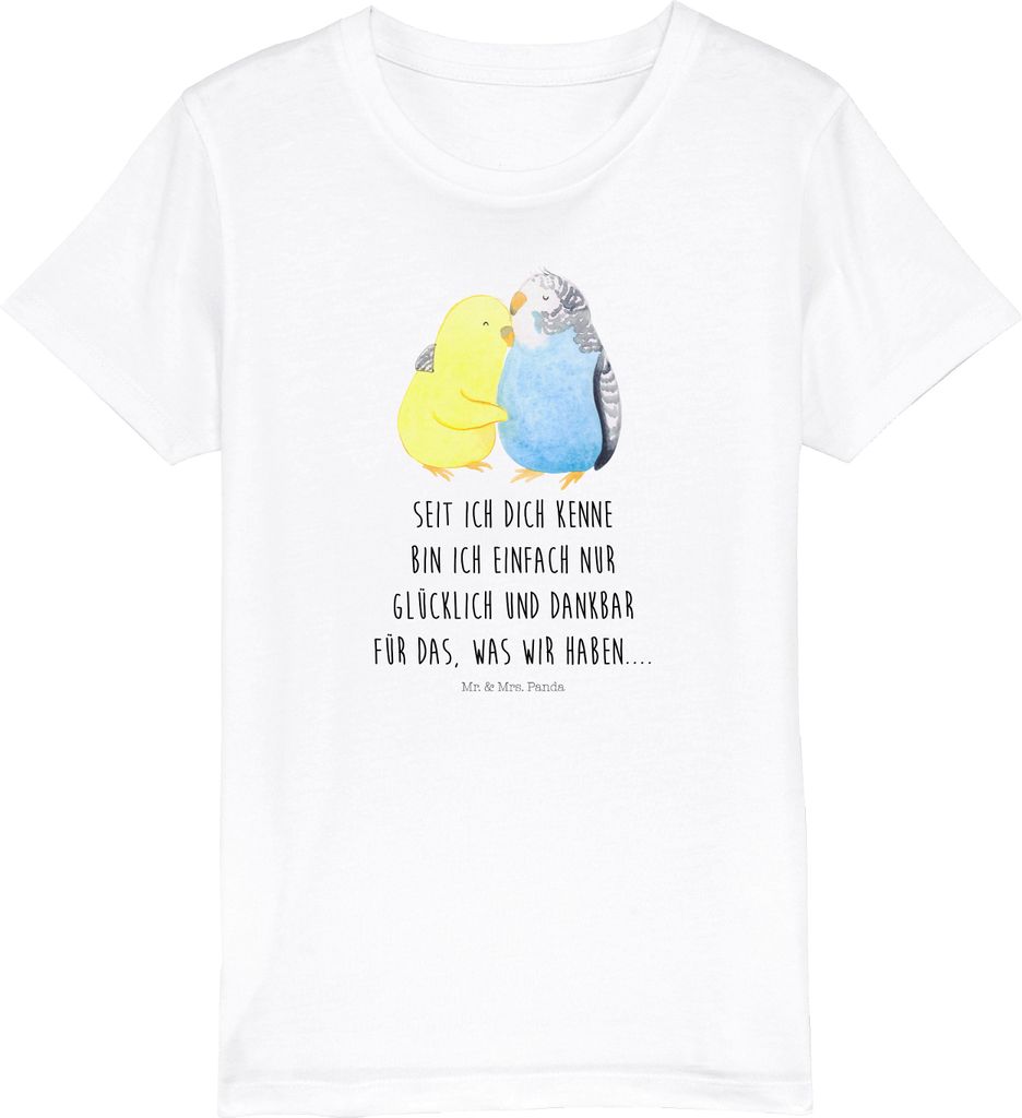 Mr. & Mrs. Panda Kleinkinder T-Shirt Wellensittich Liebe Produktbild 