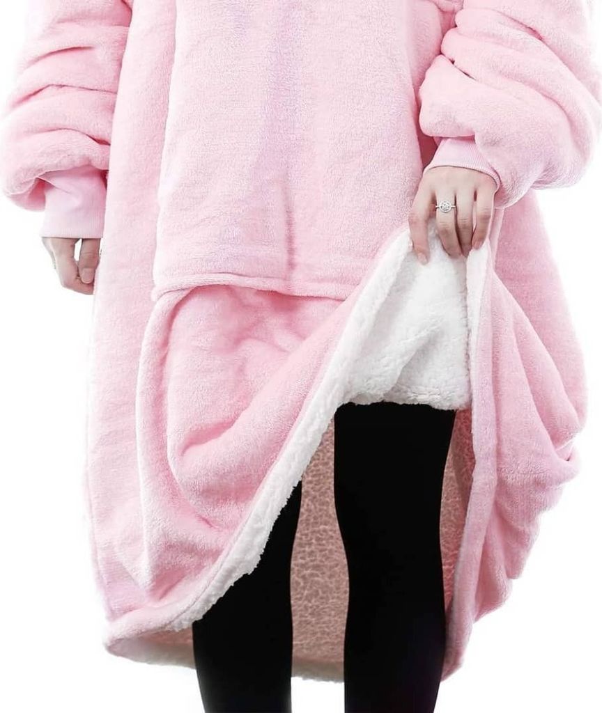 anagre-softan  Warmer Hoodie Oversize-Decke Fronttasche Produktbild 