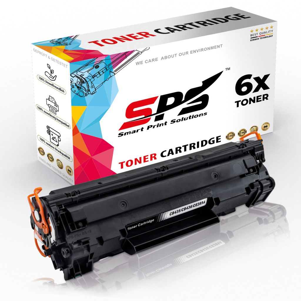 6x Toner 85A CE285A Schwarz Kompatibel für HP Laserjet Pro M1213NF Drucker