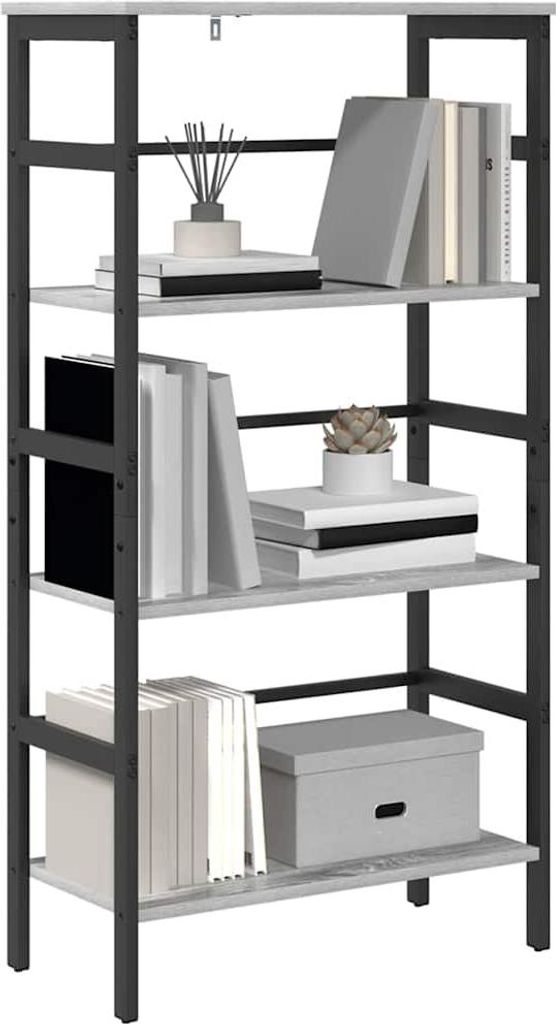 "Winter Sale" Bücherregal Graues Sonoma 60 x 29,5 x 115cm Holzwerkstoff - clorisNeu575298 - Bücherregale