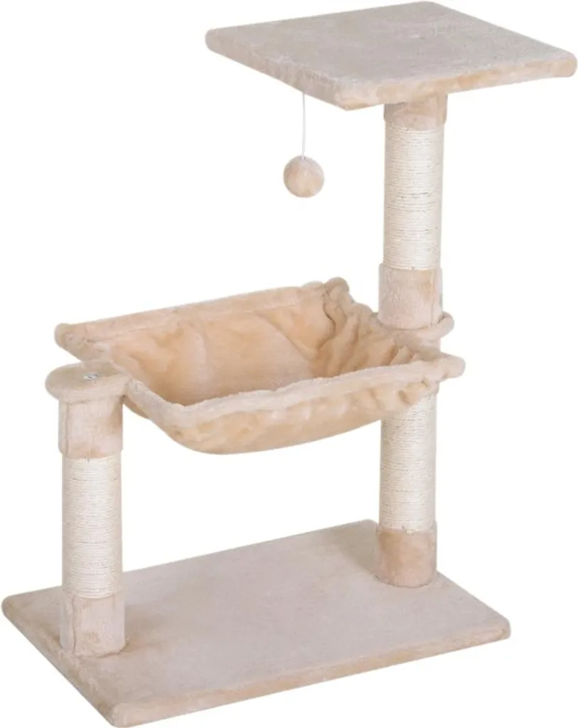 Albero Tiragraffi Fortuna Lai Beige - Arredo Gatti con Amaca e Sisal
