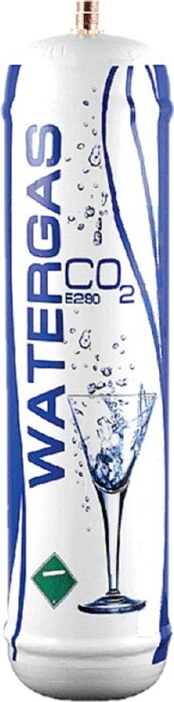 Watergas Co2 Einweg Zylinder Flasche 600 gr E290 Kohlesäure Anschluss 11x1 M für Wassersprudler, Kühlaggregate und Trinkwasserspender, 1 Stück