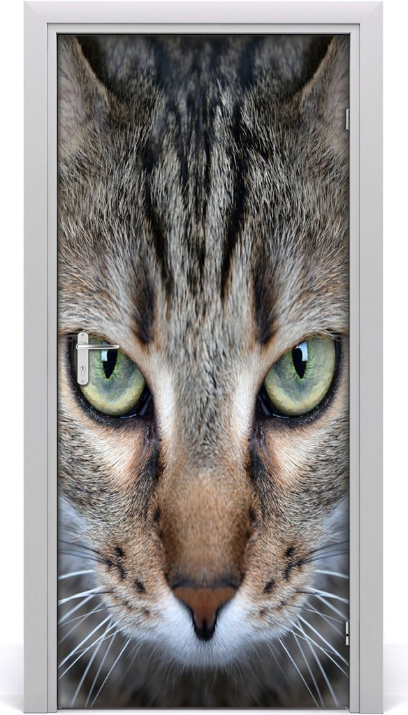 Tulup Türaufkleber 95x205 cm Dekorative Aufkleber Selbstklebend Wasserdichte Tapete Abnehmbar Schlafzimmer Wohnzimmer Wohnkultur - Wandkatzenaugen