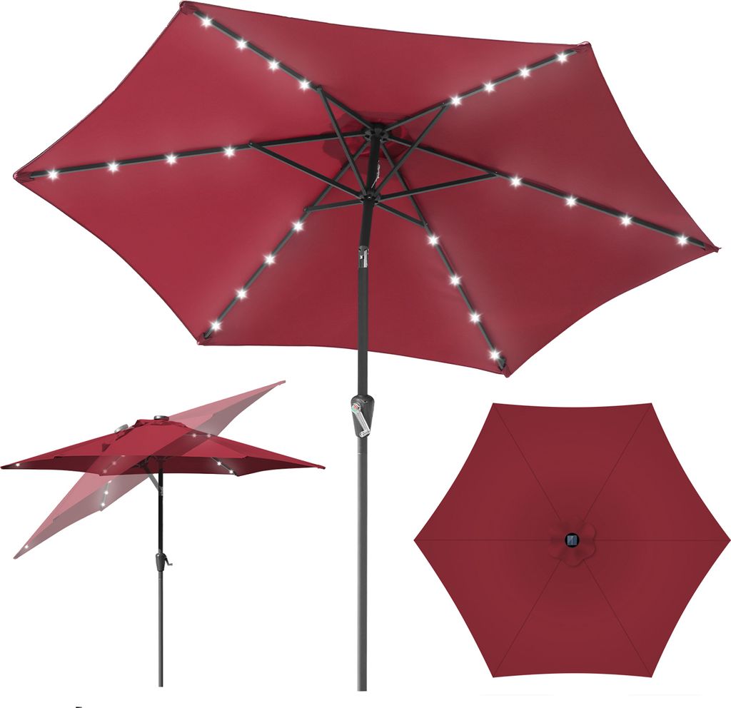 TolleTour Ø2.7m Sonnenschirm Schirm UV40+ Gartenschirm Produktbild 