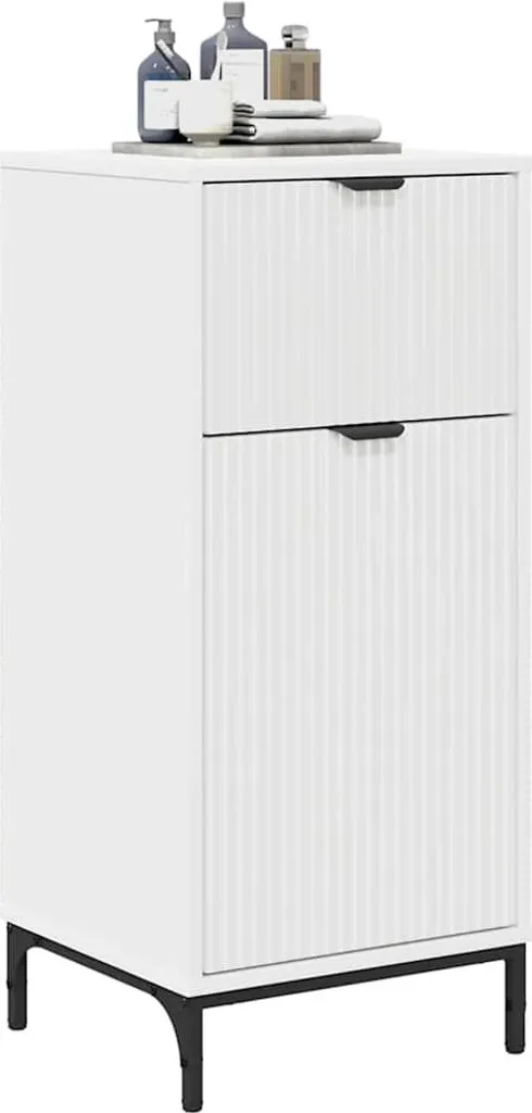 Mobiletto Bagno Design SYFAX Bianco 39,5cm | Arredo Bagno Moderno - 2