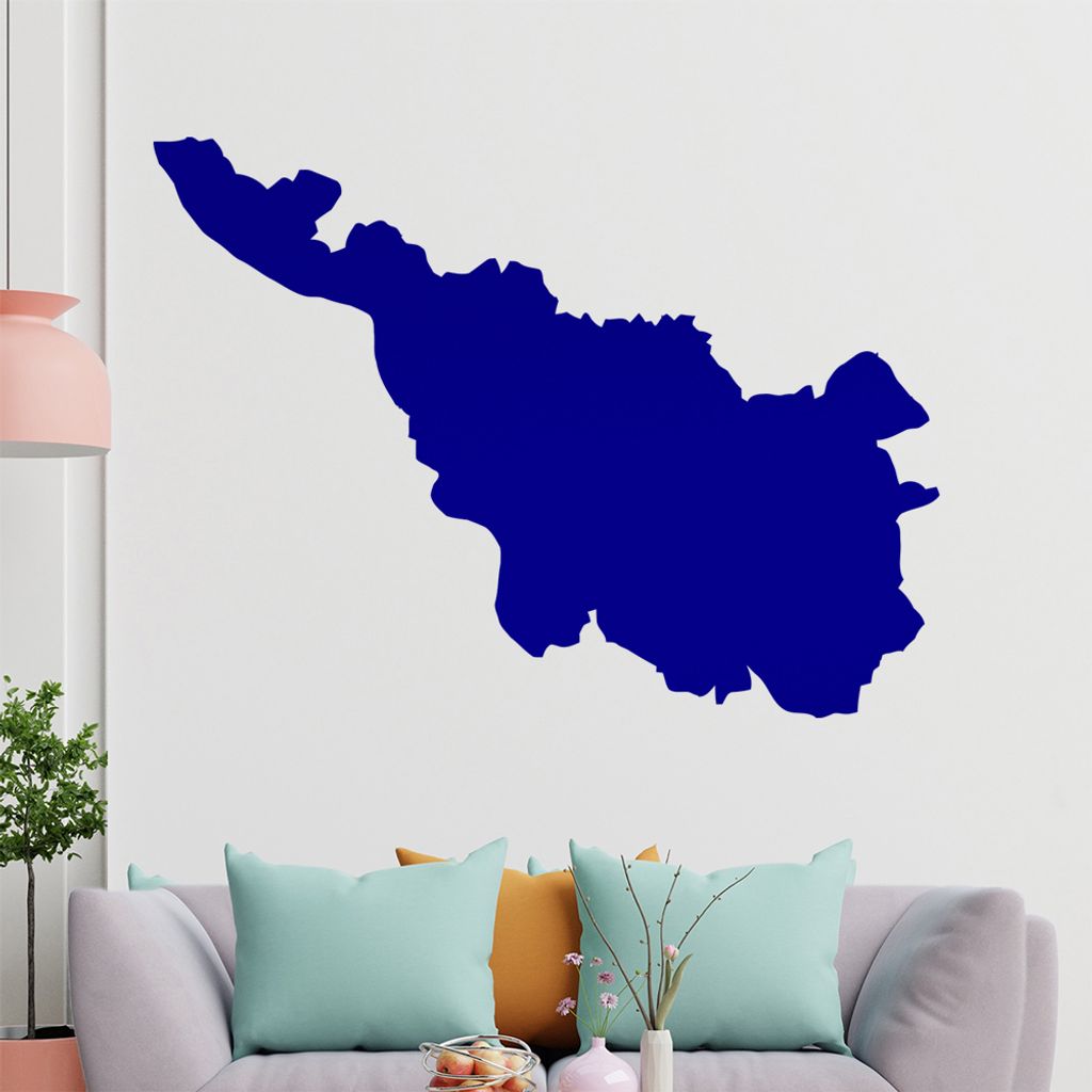 KIWISTAR Bundesland Bremen - Bremerhaven Wandtattoo in 6 Größen - Wandaufkleber Wall Sticker - Dekoration, Küche, Wohnzimmer, Schlafzimmer, Bade...