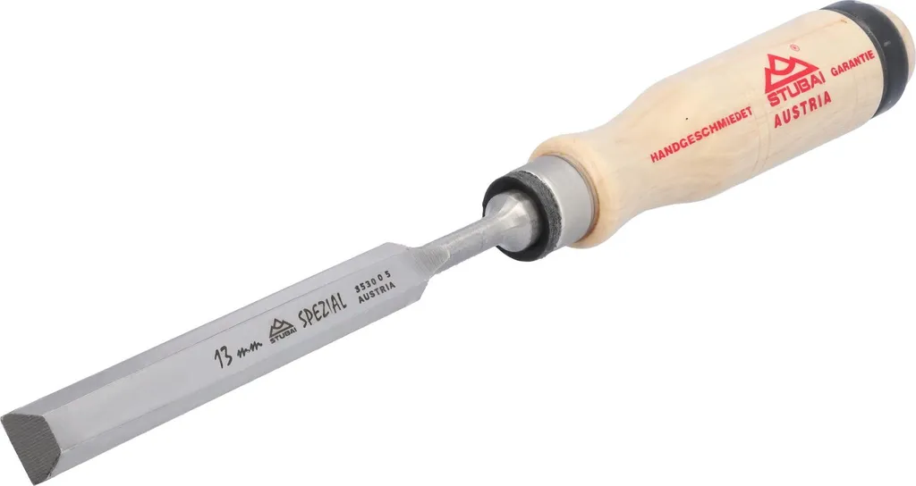 Stubai Scalpello Legno 13mm Manico Carpino | Strumento Falegnameria
