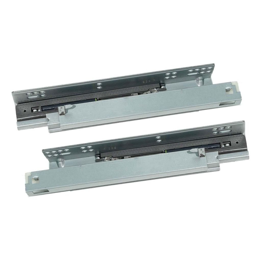 YALION 2 Paar Unterflur-Schubladenauszüge 450 mm mit Soft-Close, Vollauszug, bis 40 kg, Bodenmontage, 3D-Verstellung