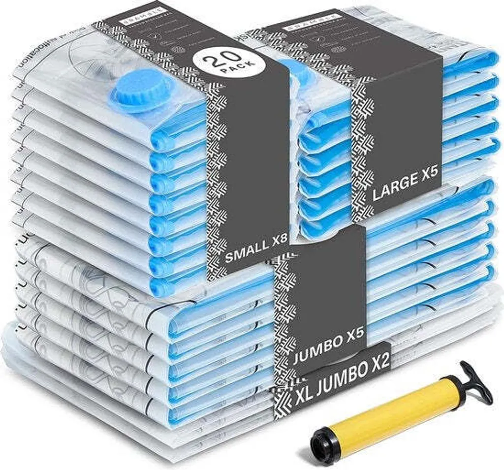 Sac de rangement sous vide pour vêtements Ronce Ronce - Lot de 20