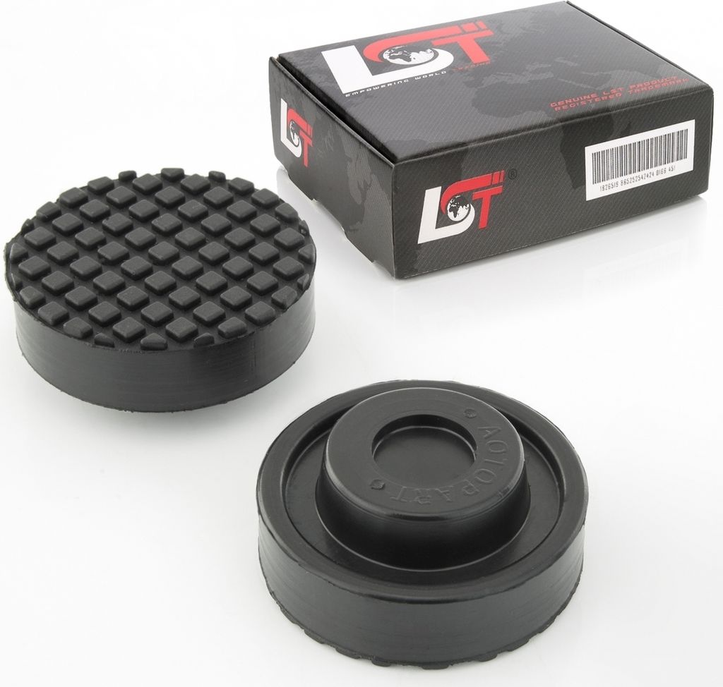 2x Adapter Wagenheber Aufnahme Hebebühnen Gummiauflage Gummi Ø 64x28mm für Ford