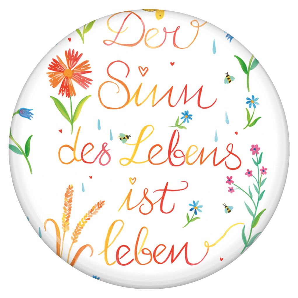 Mr. & Mrs. Panda Pin Sinn des Lebens - Geschenk, Badge, Zitat, Motivation, Leben, Ansteckplakette, Spruch, Reversnadel, Button, Dekoration, Plakette