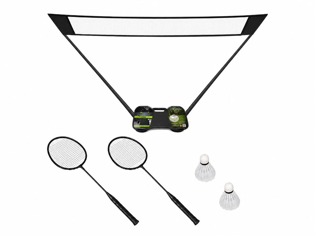 Kit completo per badminton, pieghevole, 4 in 1, con rete e Immagine del prodotto  Immagine generata dall'IA