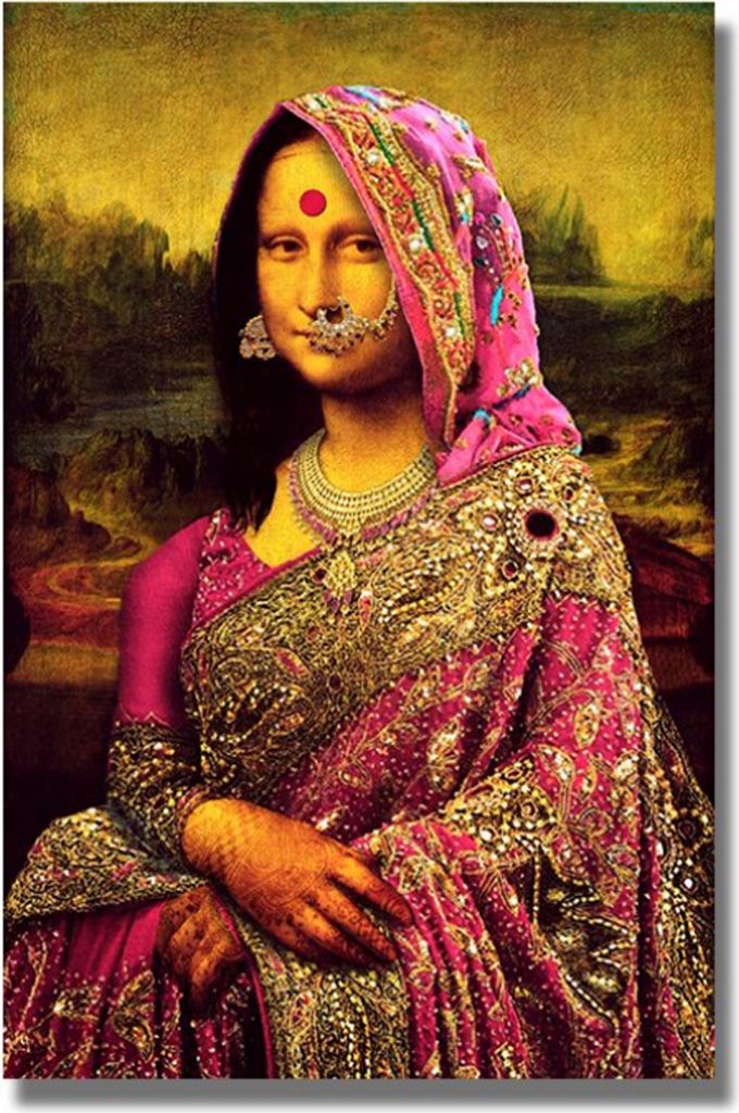 TPFLiving Kunstdruck LW-514 (OHNE RAHMEN) Poster - Leinwand - Wandbild - Hochauflösender Giclée-Druck, langlebig und hochwertig - Da Vinci - Mona...