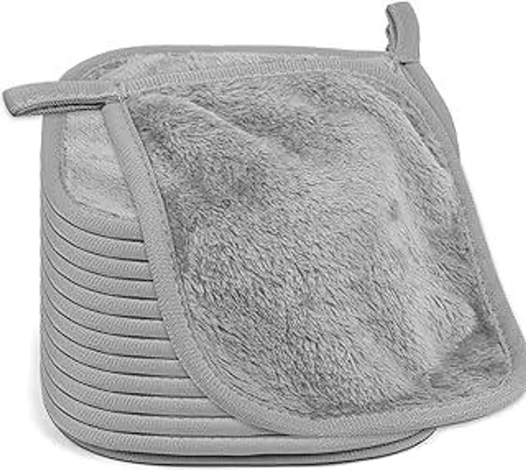14 Salviette Viso da Viaggio Lavabili 16x16 cm | Microfibra Quick-Dry