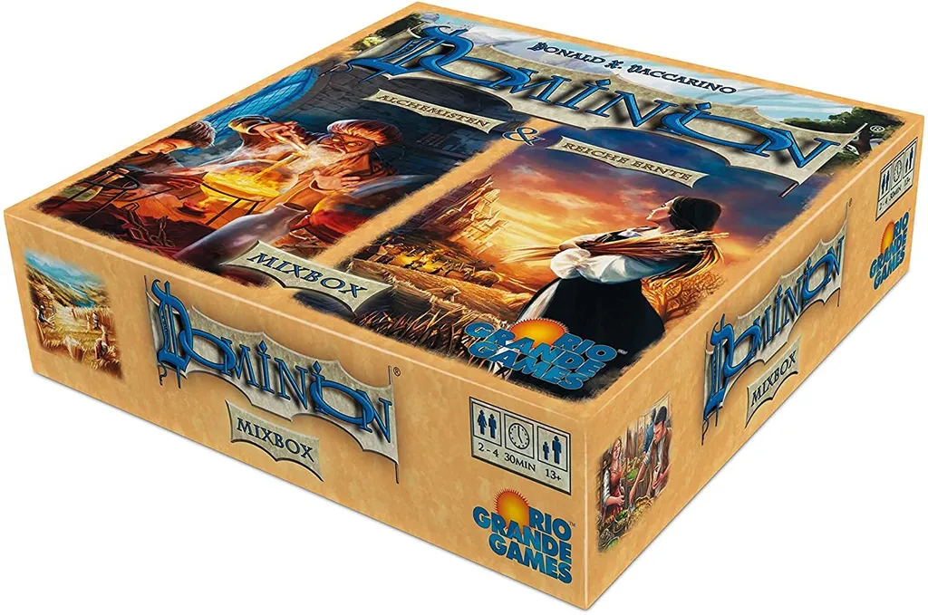 Dominion Mixbox Rio Grande Games idéal pour soirées jeux en famille