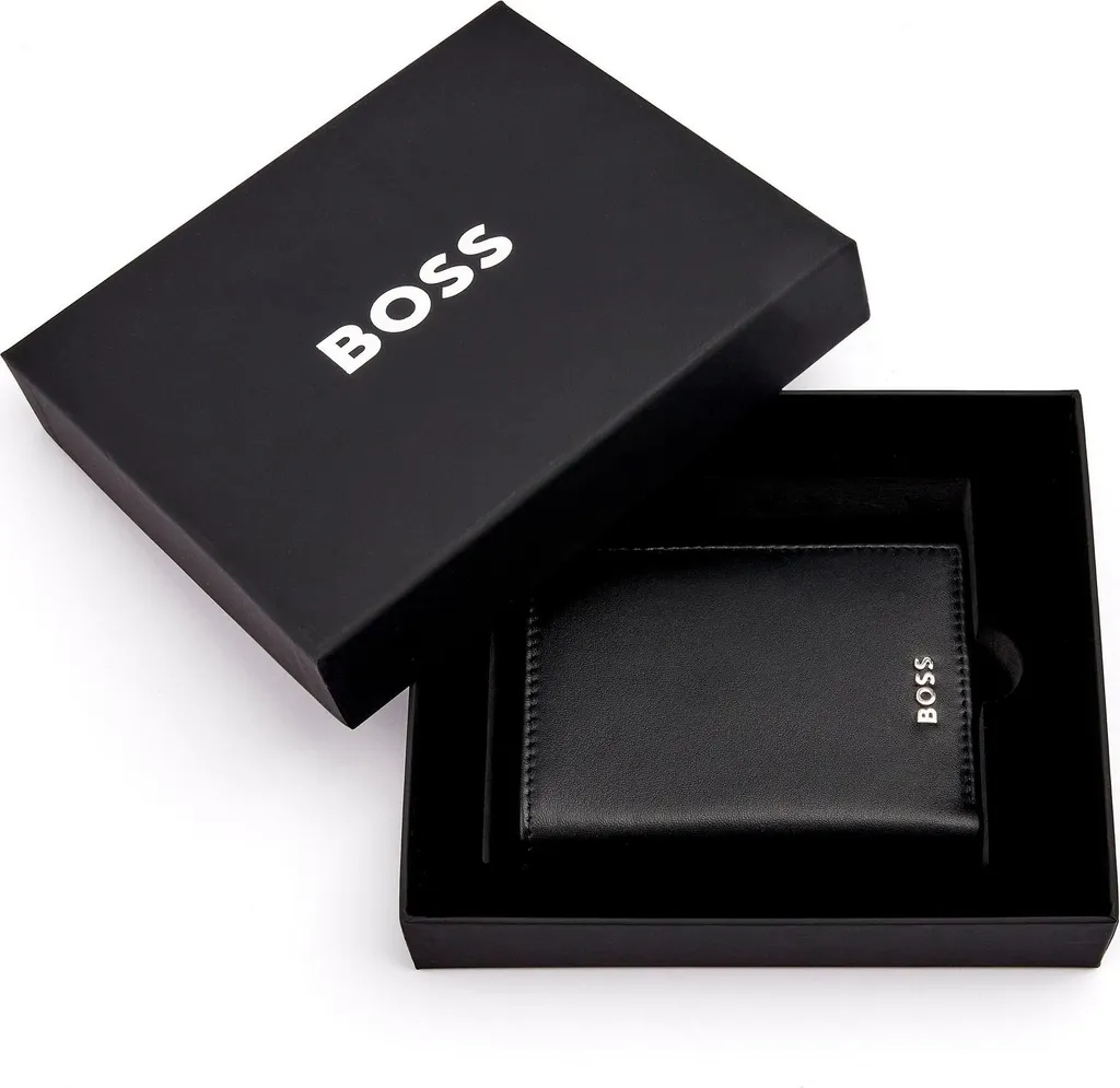 Porte-cartes Hugo Boss HLG403A Noir - Fini les Portefeuilles Volumineux
