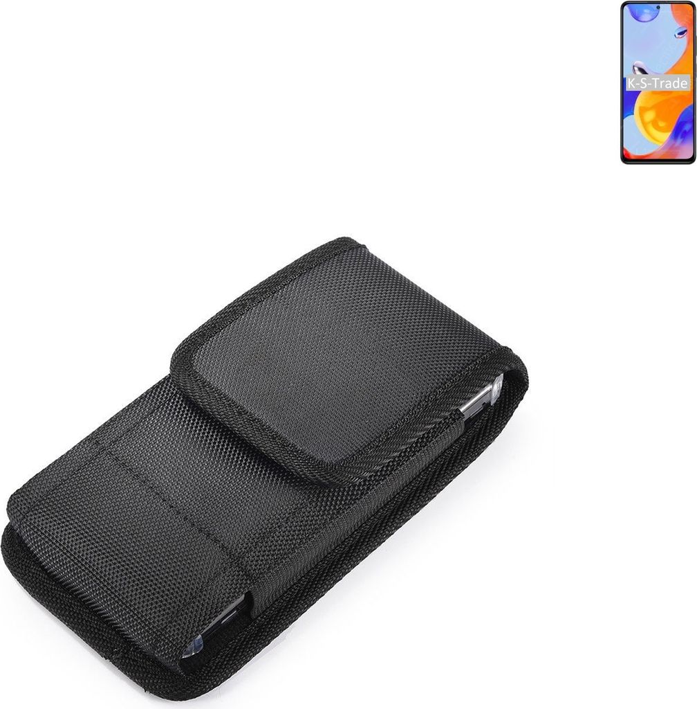 Holster Gürteltasche kompatibel mit Xiaomi Redmi Note 11 Pro Global Holster Gürtel Tasche wasserabweisend Handy Hülle Schutz Hülle Outdoor schwarz