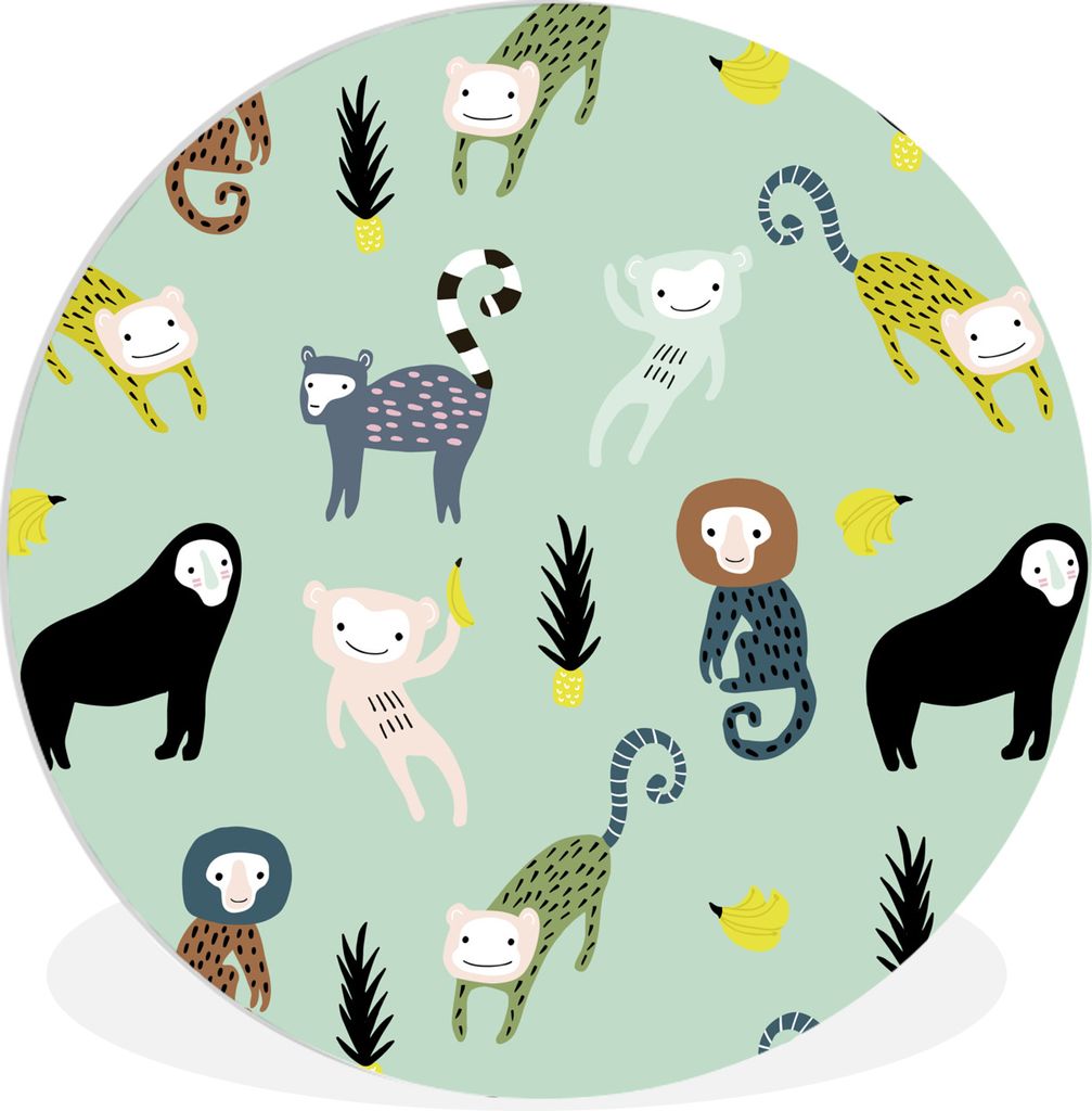 MuchoWow - Wand-Kreis - Wohnzimmer - Bild - Runde - Wanddeko - Dibond - Kunstdrucke