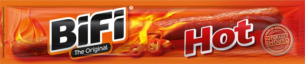 Bifi Hot das Original der feurige scharfe geräucherte Produktbild 