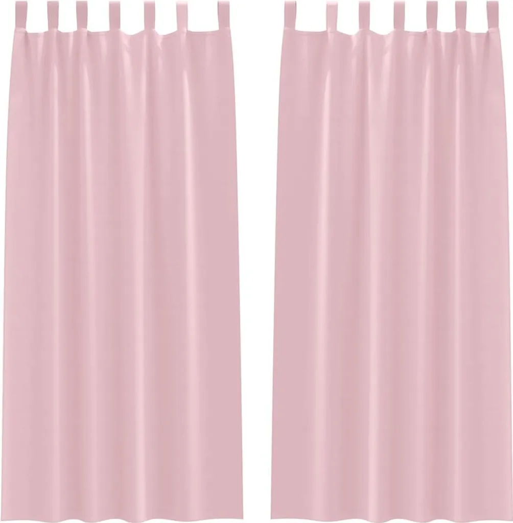 Tende Oscuranti Rosa Baby vidaXL 140x245cm | Ideali per Cameretta Bimbi