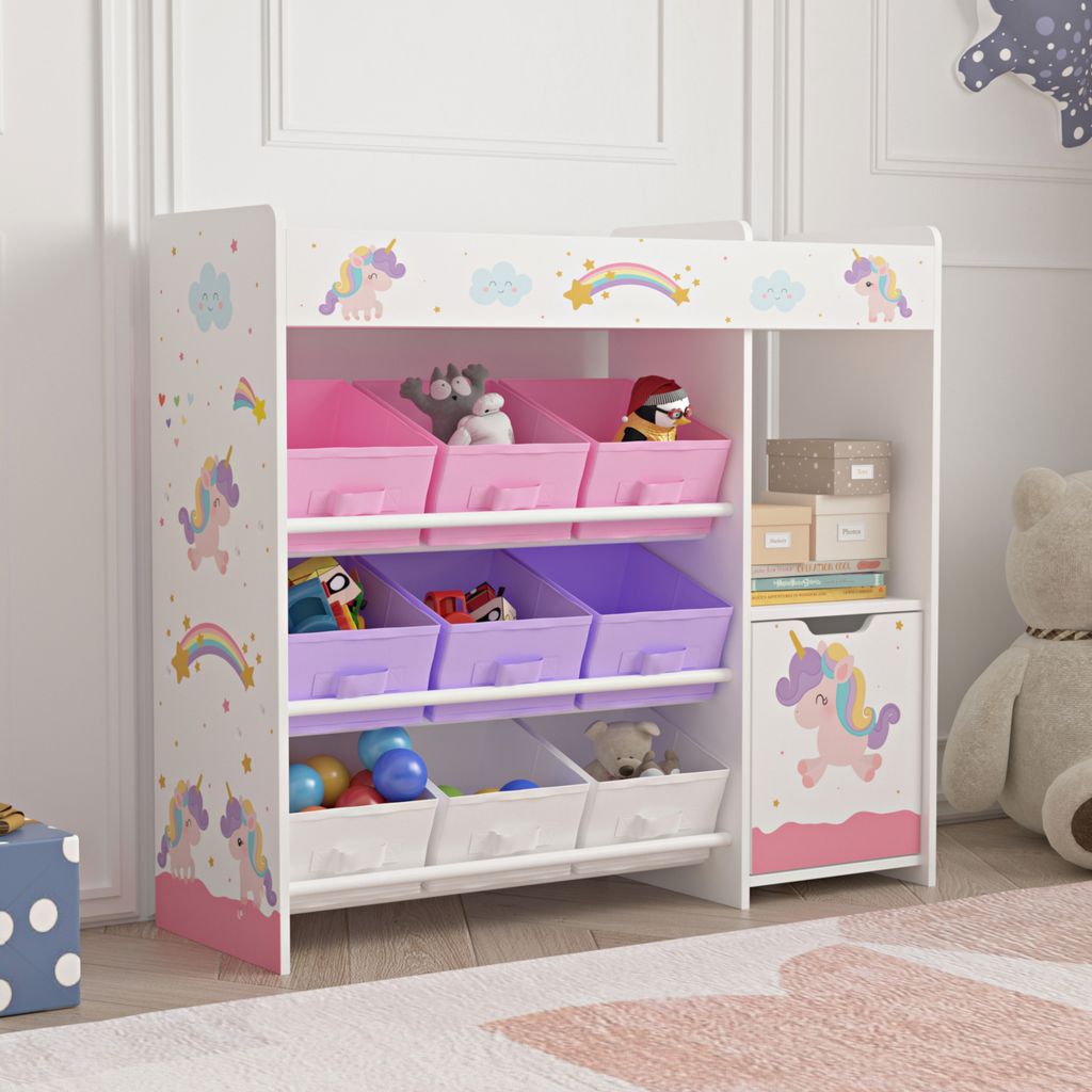 Kinderregal ‘Søndreland’ mit einer Schranktür und 9 Produktbild 