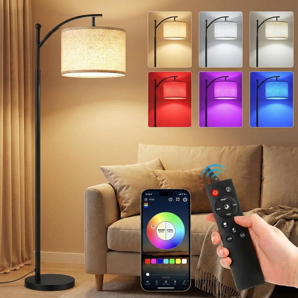155cm lampada da terra LED RGB dimmerabile lampada da Immagine del prodotto 