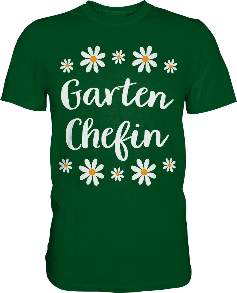 Garten Chefin Shirt Gänseblümchen Garten Frau Gärtnerin Produktbild 