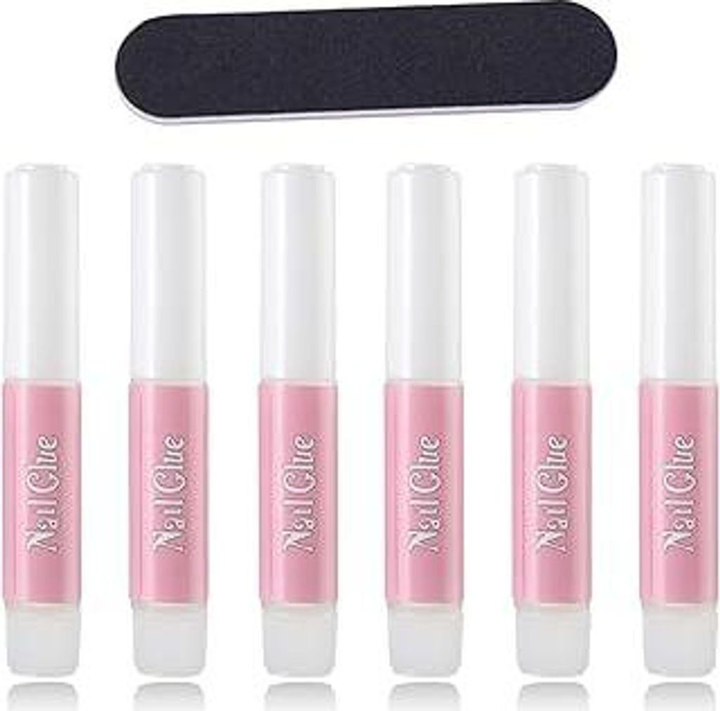 MUSILAN 6 Stück Nagelkleber für tips - Super Starker Nagelkleber für Kunstnägel Extra Stark Nail Glue für Acrylnägel, Paste Strasssteine Edel...