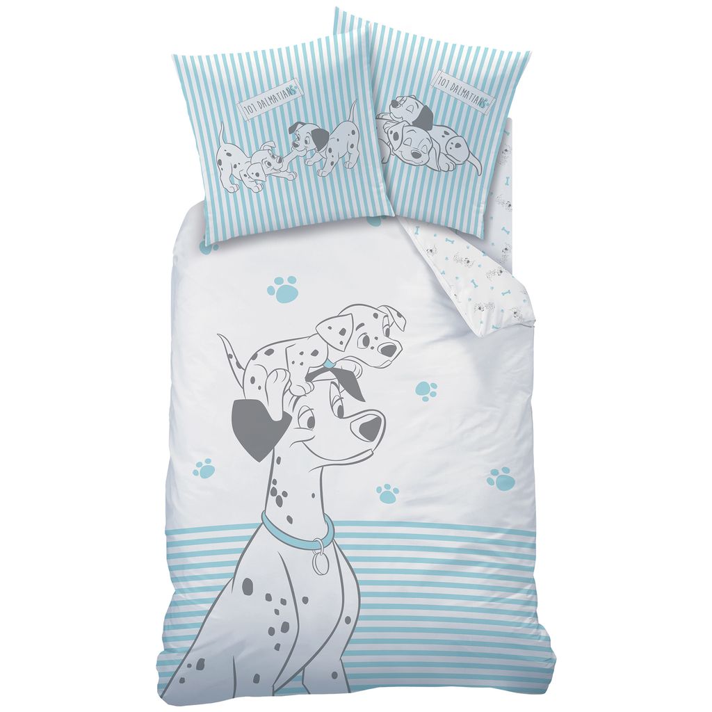 Disney 101 Dalmatiner Bettbezug, Together - 140 x 200 cm + 63 x 63 cm - Baumwolle
