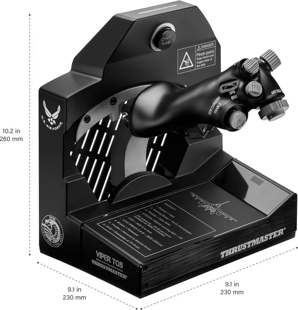 ThrustMaster Viper TQS - Accélérateur PC avec 19 Boutons Programmables - 9