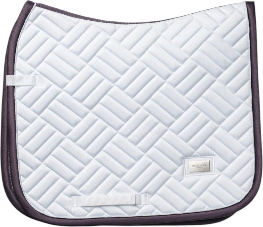 Equestrian Stockholm Dressurschabracke Modern White Dark Violet Schabracke White Dark Violet Full