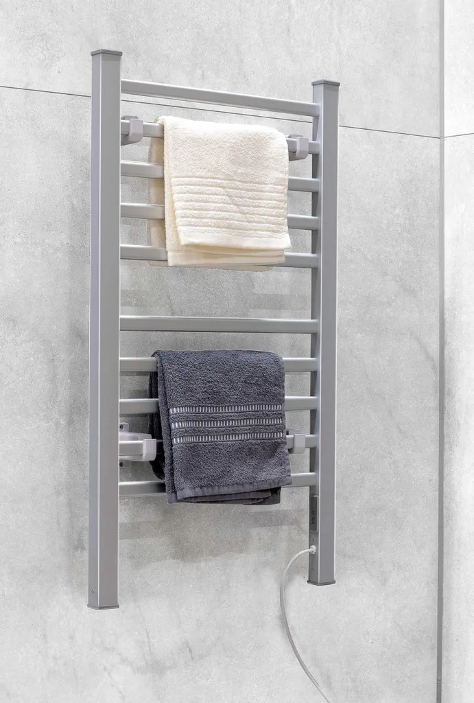 Sèche-serviettes alu Dirt Devil à double installation libre ou mur - 13