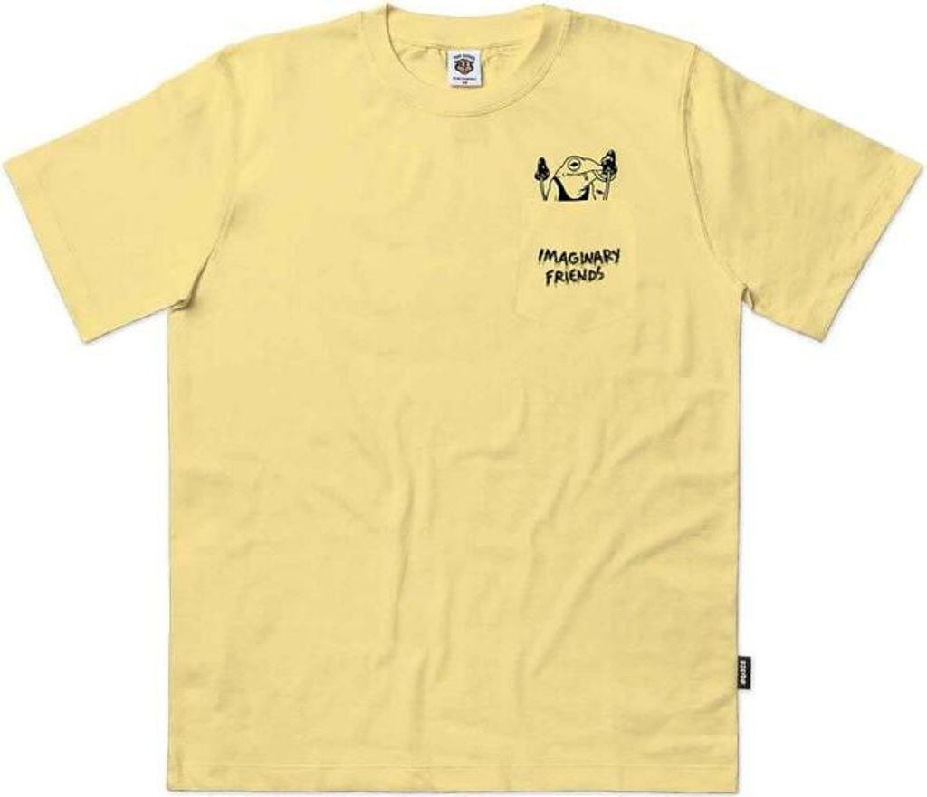 The Dudes T-Shirt Herren Imaginary Friends gelb Streetwear 100% Baumwolle M