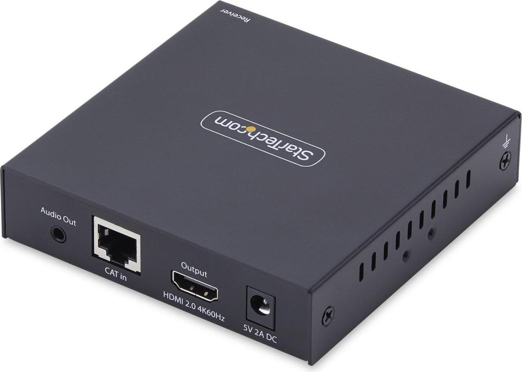 StarTech.com HDMI KVM Receiver over IP-Netzwerk für IH2006 Produktreihe, 4K 60Hz, Tastatur/Video/Maus, Treiberlos, mit Montagesatz, Empfänger fü...