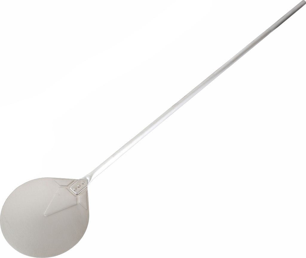 CHEFGASTRO Edelstahl Pizzaschaufel Rund Eben 23-142 BxT 230x230mm