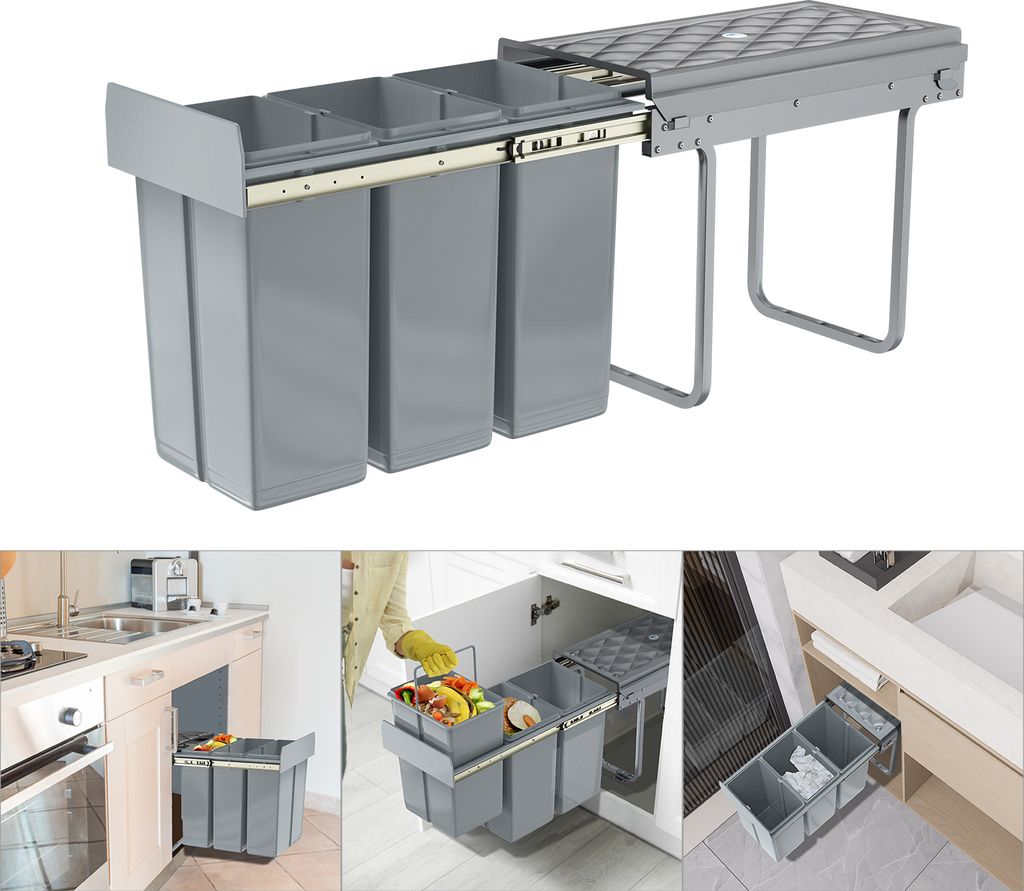 UISEBRT Trieuse de déchets encastrable Système de tri des Image du produit 