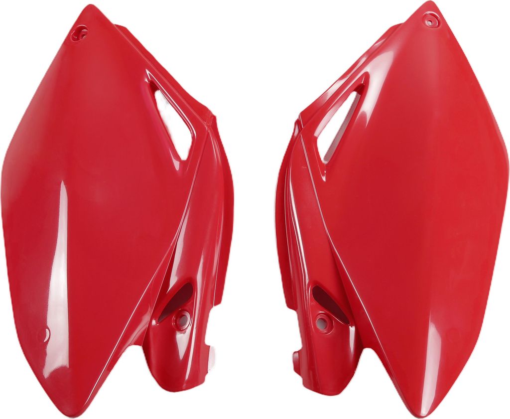 Seitenverkleidung UFO PLAST Verkleidung 2-teilig für Honda CRF R 250 ccm Bj. 2006 - 2009, Farbe:rot OEM 00-26