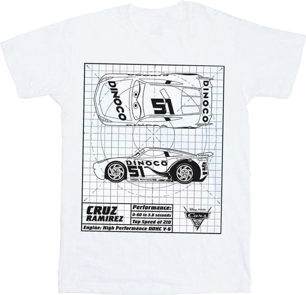 Disney - "Cars" T-Shirt für Damen BI16091 (XXL) (Weiß)